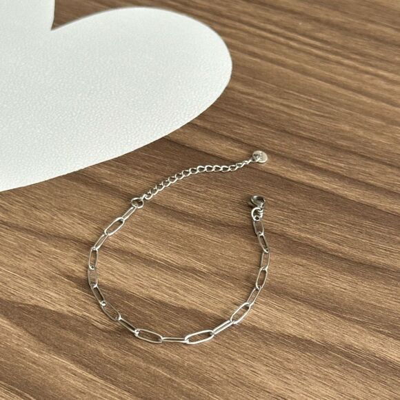 Elegant Silver Chain Bracelet Q63 - Picture 2 of 5